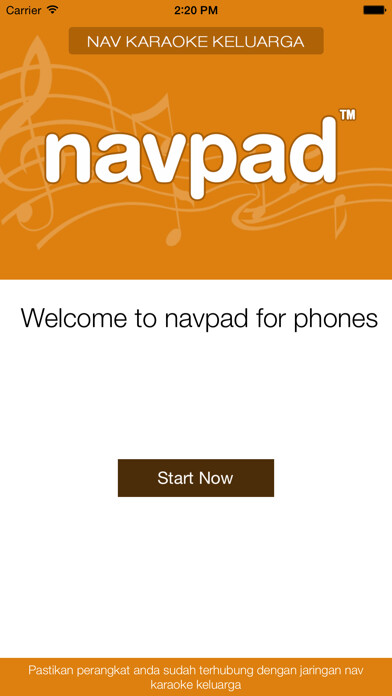 Emulate iPhone app navpad for iPhone using MyAndroid
