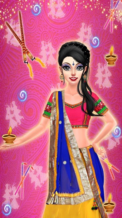 Emulate iPhone app Navratri Makeover and Dressup using MyAndroid Emulate iPhone app Navratri Makeover and Dressup using MyAndroid
