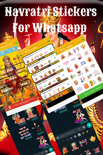 Run android online APK Navratri Stickers for whatsapp from MyAndroid or emulate Navratri Stickers for whatsapp using MyAndroid