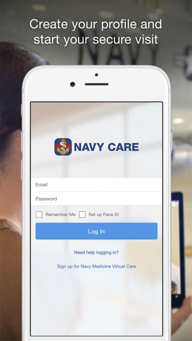 Emulate iPhone app Navy Care using MyAndroid