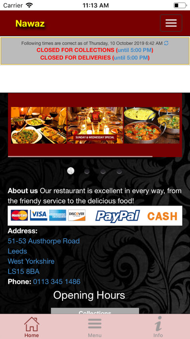 Run android online APK Nawaz Restaurant Leeds from MyAndroid or emulate Nawaz Restaurant Leeds using MyAndroid