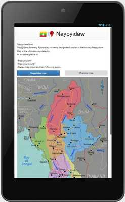 Emulate Android APK Naypyidaw map