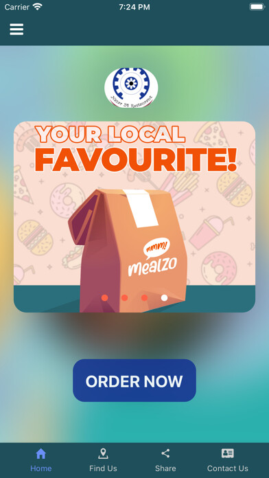 Emulate iPhone app Nazar 24 Takeaway using MyAndroid