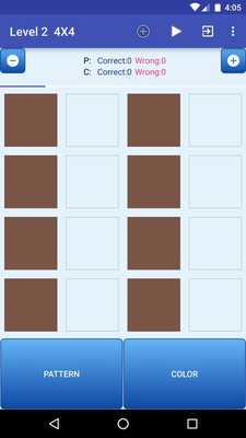 Emulate Android APK N-Back Brain Game PATTERN