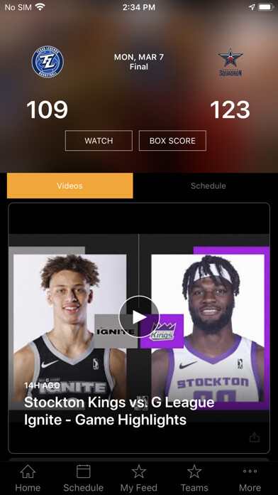 Emulate iPhone app NBA G League using MyAndroid Emulate iPhone app NBA G League using MyAndroid