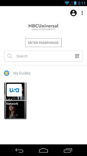 Emulate Android APK NBCU Cable Entertainment Emulate Android APK NBCU Cable Entertainment