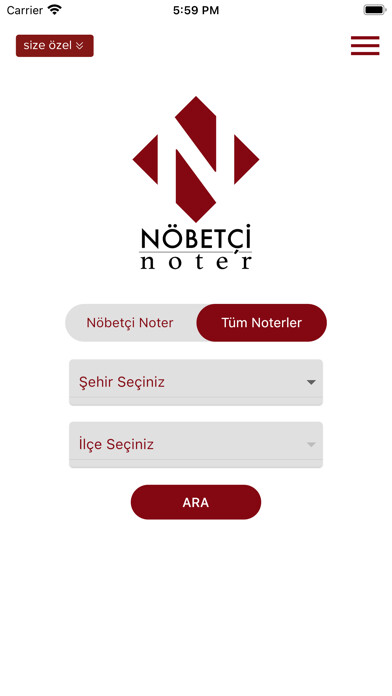 Emulate iPhone app Nöbetçi Noter using MyAndroid Emulate iPhone app Nöbetçi Noter using MyAndroid