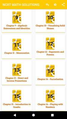 Emulate Android APK NCERT Math Solution Class 8th (offline) Emulate Android APK NCERT Math Solution Class 8th (offline)