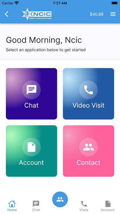 Emulate iPhone app NCIC Mobile Video Visitation using MyAndroid Emulate iPhone app NCIC Mobile Video Visitation using MyAndroid