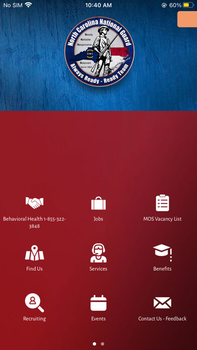 Emulate iPhone app NC National Guard using MyAndroid