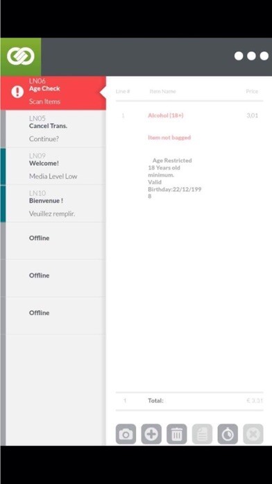 Emulate iPhone app NCR SelfServ™ Checkout RAP Mobile using MyAndroid