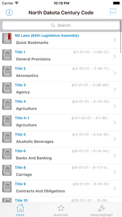 Emulate iPhone app ND Laws Codes & Titles using MyAndroid Emulate iPhone app ND Laws Codes & Titles using MyAndroid