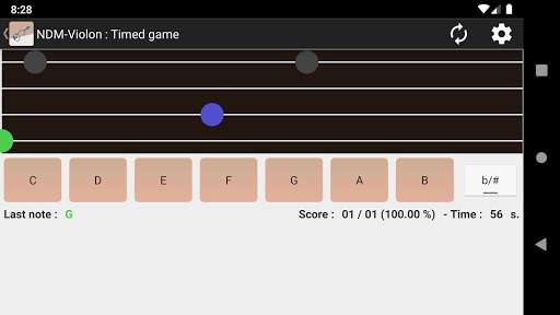 Emulate Android APK NDM - Violin (Learning to read musical notation)