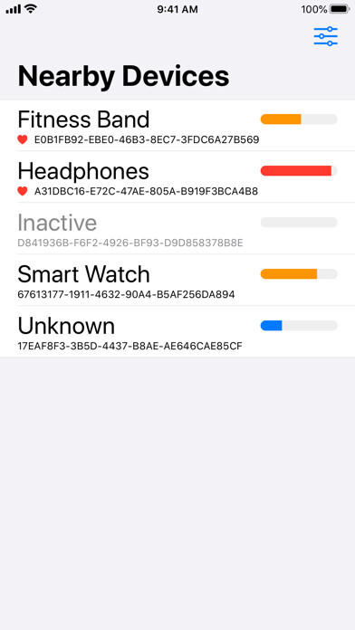 Emulate iPhone app Nearby Devices using MyAndroid