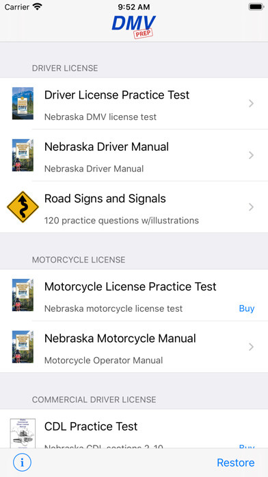 Emulate iPhone app Nebraska DMV Test Prep using MyAndroid Emulate iPhone app Nebraska DMV Test Prep using MyAndroid