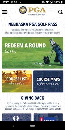 Run android online APK Nebraska PGA Golf Pass from MyAndroid or emulate Nebraska PGA Golf Pass using MyAndroid
