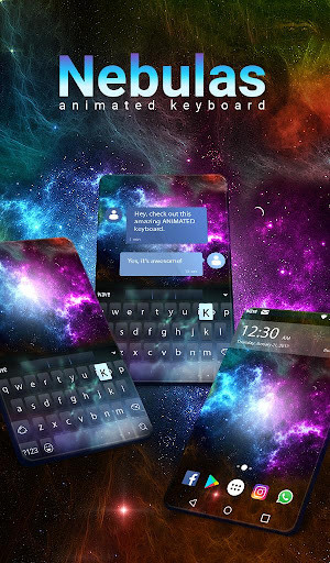 Run android online APK Nebulas Animated Keyboard + Live Wallpaper from MyAndroid or emulate Nebulas Animated Keyboard + Live Wallpaper using MyAndroid