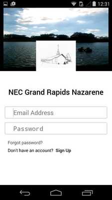 Emulate Android APK NEC Grand Rapids Nazarene