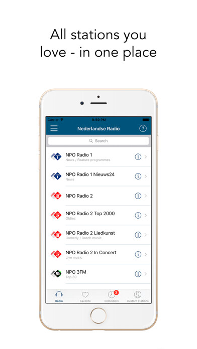 Emulate iPhone app Nederlandse Radio: dutch radio using MyAndroid Emulate iPhone app Nederlandse Radio: dutch radio using MyAndroid