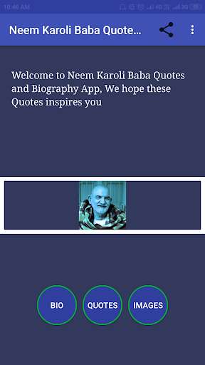 Run android online APK Neem Karoli Baba Quotes and Biography from MyAndroid or emulate Neem Karoli Baba Quotes and Biography using MyAndroid