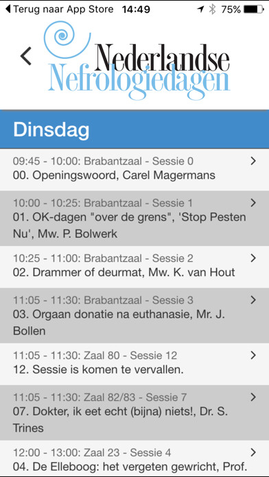 Emulate iPhone app Nefrologiedagen 2022 using MyAndroid Emulate iPhone app Nefrologiedagen 2022 using MyAndroid
