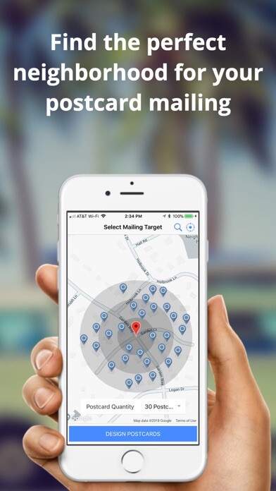Emulate iPhone app Neighborhood Postcards using MyAndroid