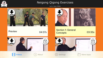 Emulate iPhone app Neigong Qigong Exercises using MyAndroid