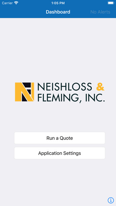 Emulate iPhone app Neishloss & Fleming Quoting using MyAndroid