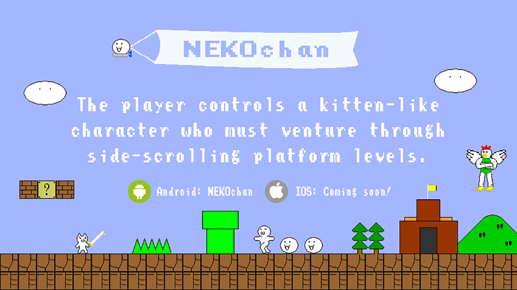 Run android online APK NEKOchan: Trap Adventure (Hard) - Super Cat World from MyAndroid or emulate NEKOchan: Trap Adventure (Hard) - Super Cat World using MyAndroid