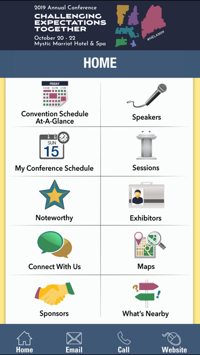 Emulate iPhone app NELA Conference 2019 using MyAndroid