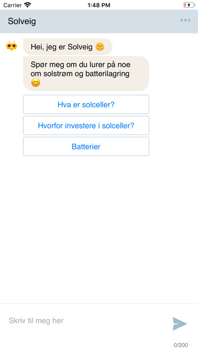 Emulate iPhone app Nelfo chatbot – Solveig using MyAndroid Emulate iPhone app Nelfo chatbot – Solveig using MyAndroid