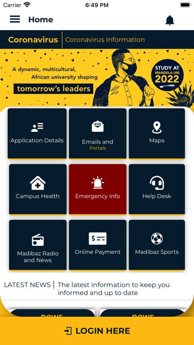 Emulate iPhone app Nelson Mandela University using MyAndroid Emulate iPhone app Nelson Mandela University using MyAndroid