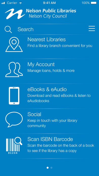 Emulate iPhone app Nelson Public Libraries using MyAndroid Emulate iPhone app Nelson Public Libraries using MyAndroid