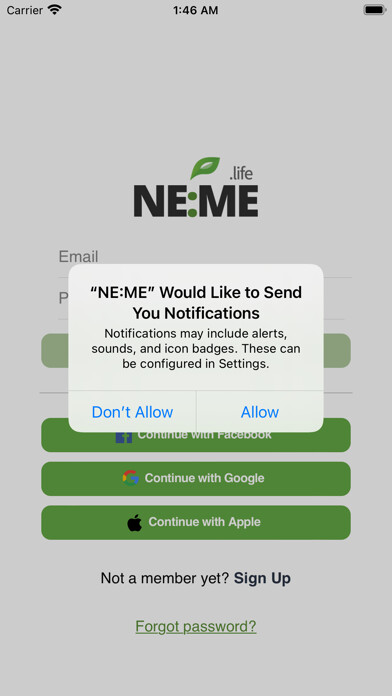 Emulate iPhone app NE:ME - Buy & Sell, Near Me using MyAndroid