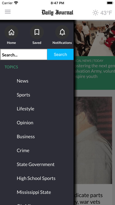 Emulate iPhone app NE Mississippi Daily Journal using MyAndroid Emulate iPhone app NE Mississippi Daily Journal using MyAndroid