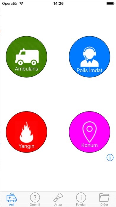 Emulate iPhone app Önemli Telefonlar using MyAndroid