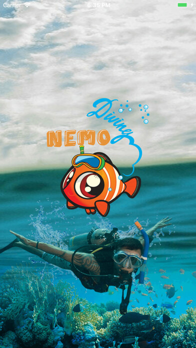 Emulate iPhone app Nemo Diving Center using MyAndroid