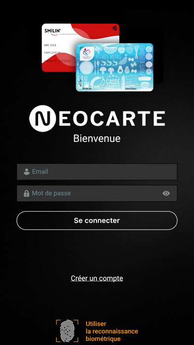 Emulate iPhone app NeoCarte Bénéficiaire using MyAndroid
