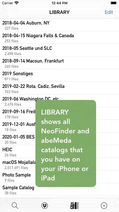Emulate iPhone app NeoFinder using MyAndroid