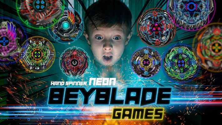 Emulate Android APK Neon beyblade games fidget spinner toys