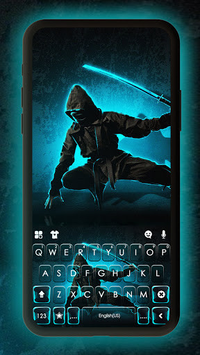 Run android online APK Neon Blade Ninja Keyboard Background from MyAndroid or emulate Neon Blade Ninja Keyboard Background using MyAndroid