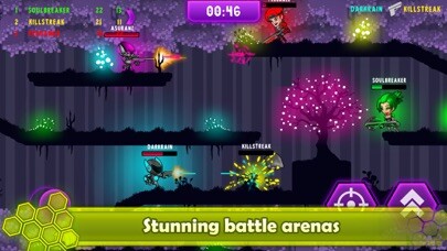 Emulate iPhone app Neon Blasters Multiplayer using MyAndroid