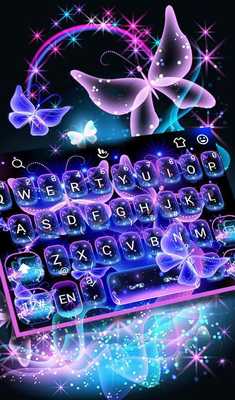 Emulate Android APK Neon Blue Butterfly Emulate Android APK Neon Blue Butterfly