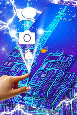Emulate Android APK Neon Blue Paris Locker Theme Emulate Android APK Neon Blue Paris Locker Theme