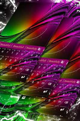 Emulate Android APK Neon Burst Keyboard Skin Emulate Android APK Neon Burst Keyboard Skin