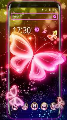 Emulate Android APK Neon Butterfly Pink Shine Theme Emulate Android APK Neon Butterfly Pink Shine Theme