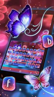 Emulate Android APK Neon Butterfly Shining Keyboard Theme Emulate Android APK Neon Butterfly Shining Keyboard Theme