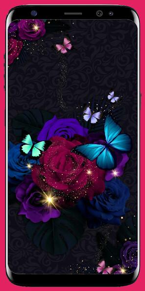 Run android online APK Neon Butterfly Wallpaper HD from MyAndroid or emulate Neon Butterfly Wallpaper HD using MyAndroid