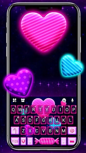 Run android online APK Neon Candy Hearts Theme from MyAndroid or emulate Neon Candy Hearts Theme using MyAndroid