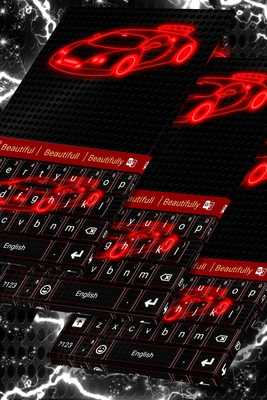 Emulate Android APK Neon Car Keyboard Theme